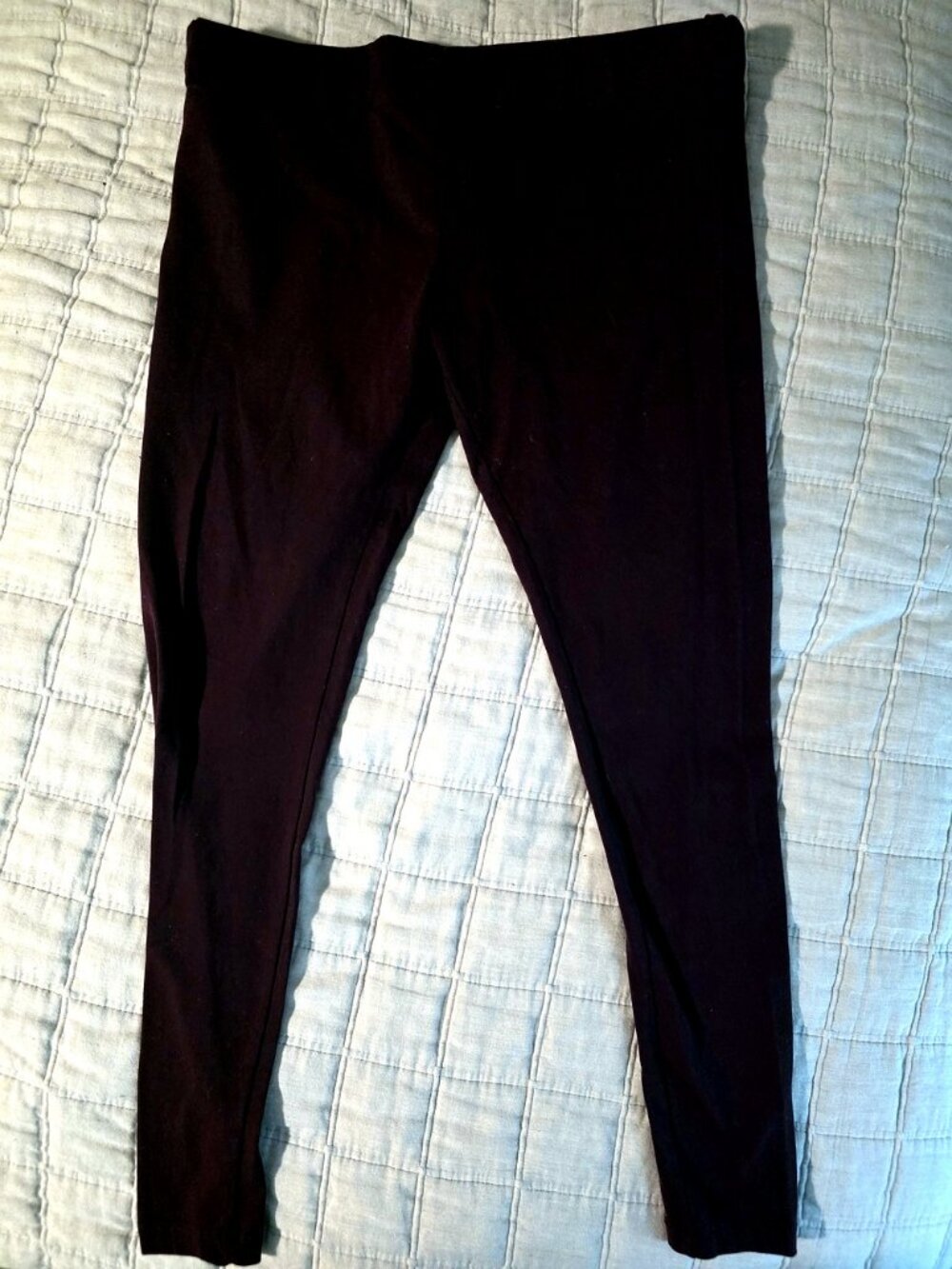 Matty M Stretch Leggings, Deep Burgundy, Elastic Waist, Size XL